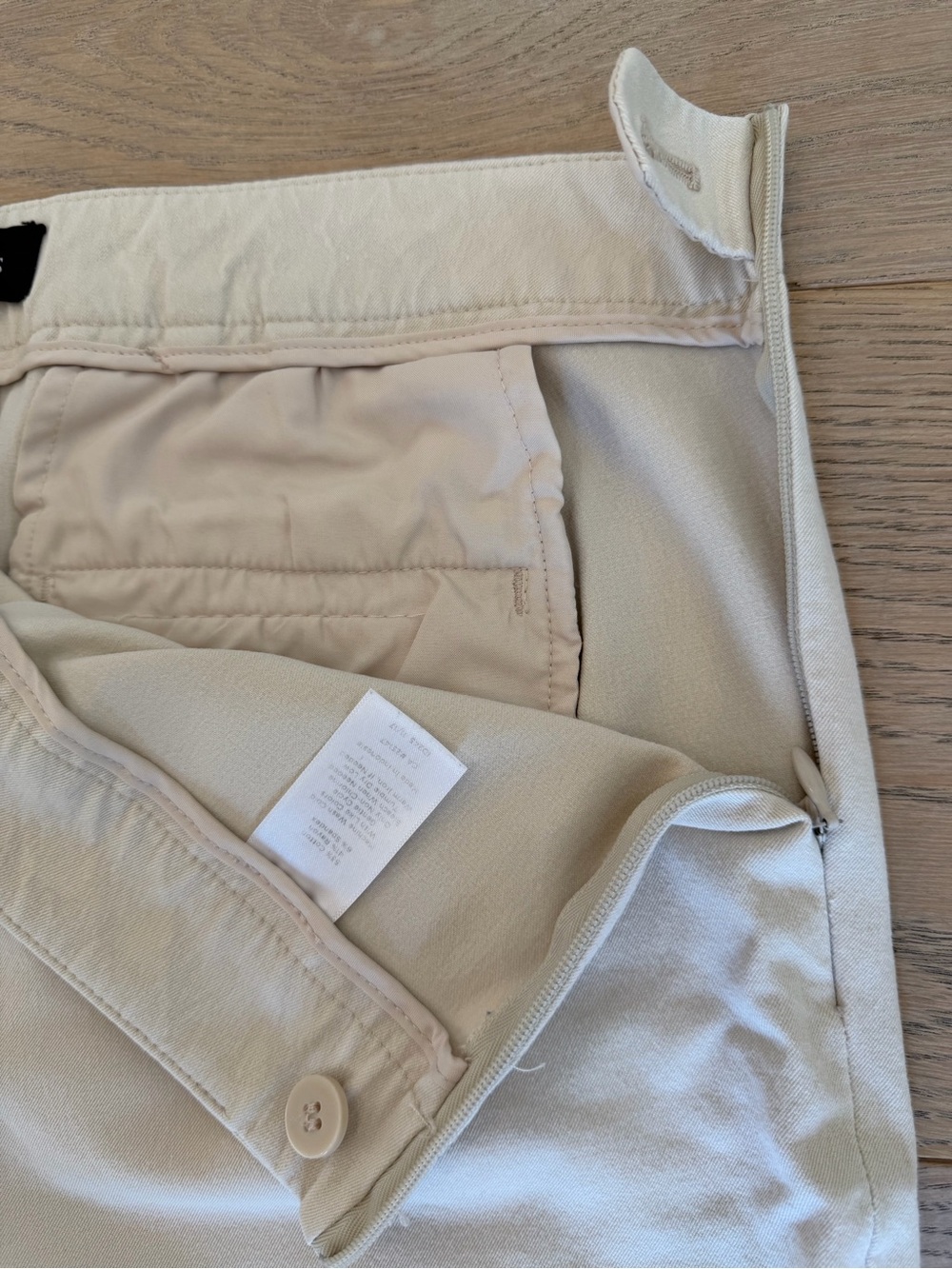 Talbots Chatham Ankle Pants Women’s Size 6 Ivory Straight Stretch - Picture 3 of 4
